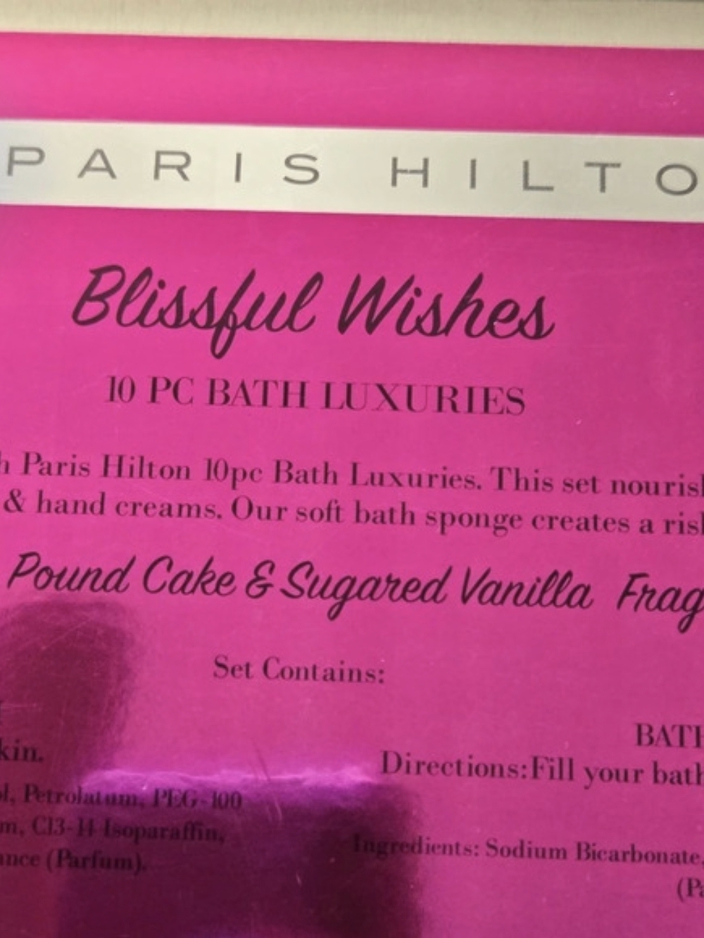 Paris Hilton Blissful Wishes 10 PC Bath Luxuries 10 PC Bath Luxuries Gift Set - Picture 8 of 8